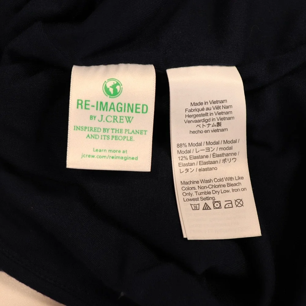 J CREW Navy‎ One Shoulder Tank Top, Size L